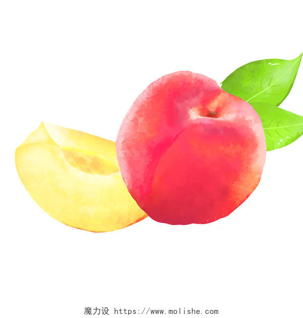 夏天水果水蜜桃成熟的桃子素材